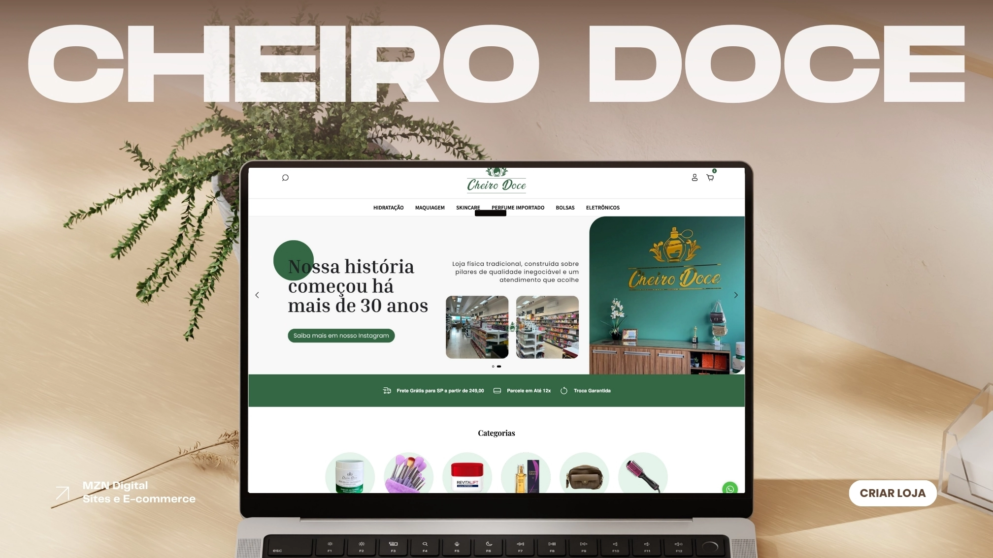 criação de loja virtual profissional na Nuvemshop
