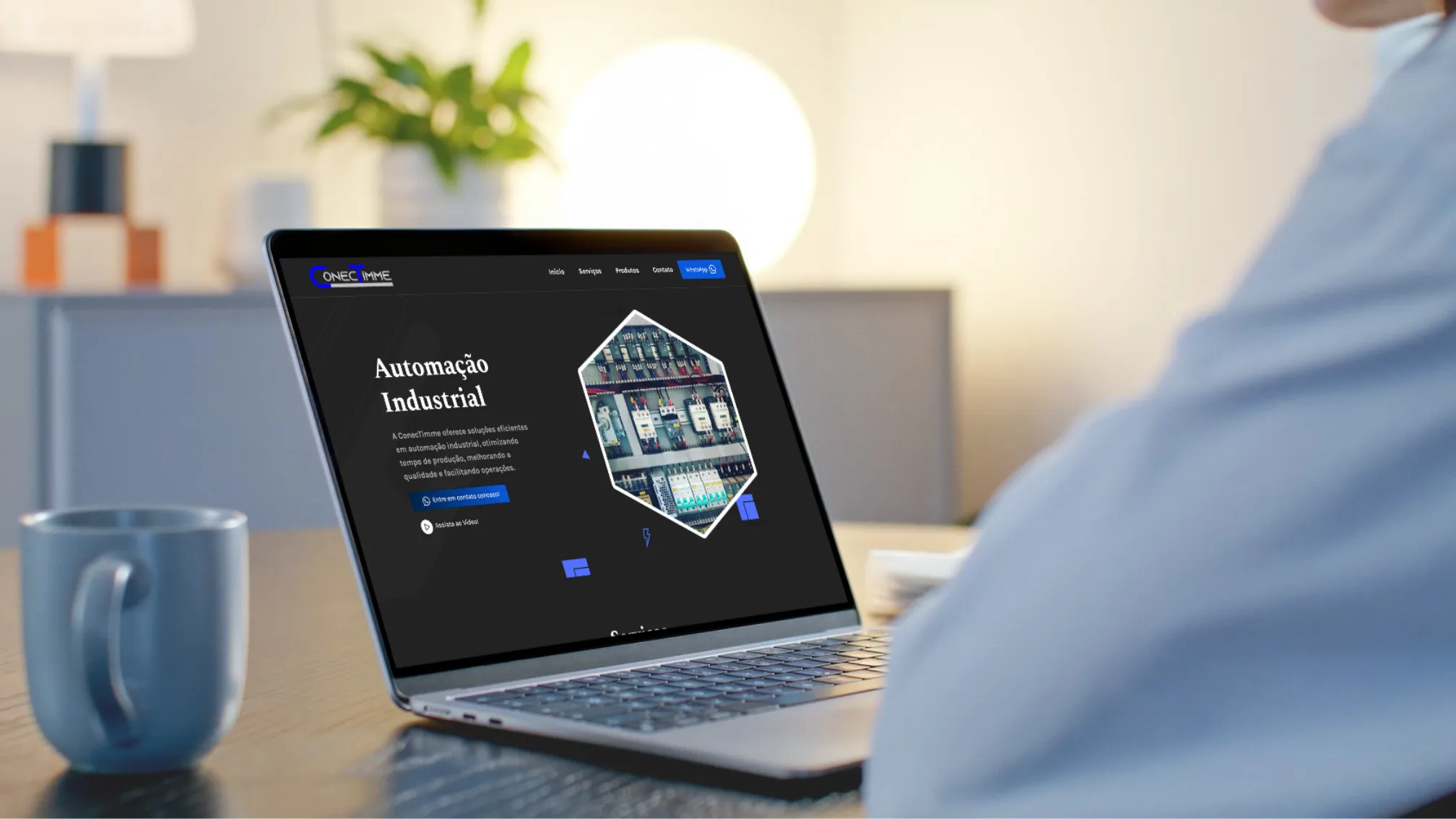 mockup site conectimme